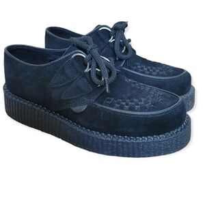 UNDERGROUND Wulfrun Single Black Suede Creeper | UK 3